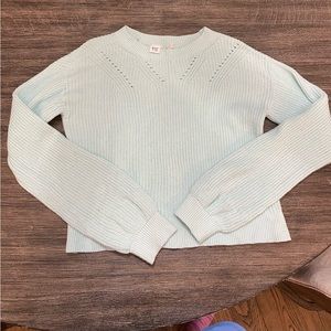 VEUC Gap Kids aqua knit sweater, SZ XL